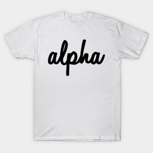 Alpha Script T-Shirt